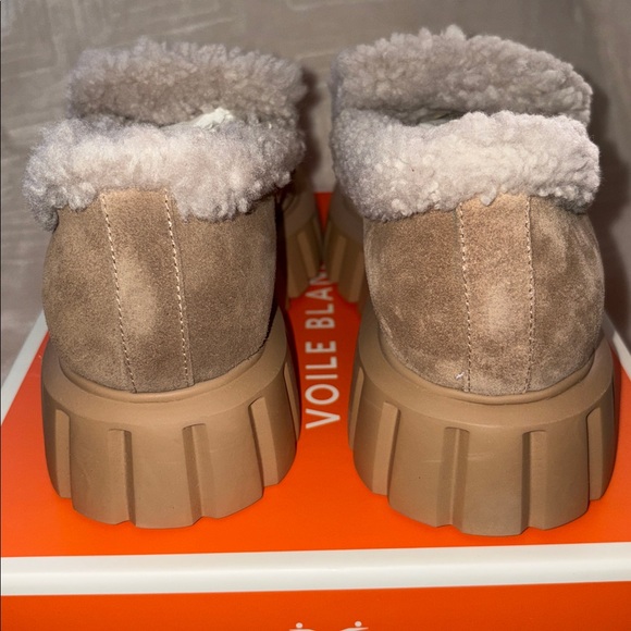 NWT VOILE BLANCHE Grenelle Genuine Shearling
Platform Loafer in Brown - Picture 11 of 16